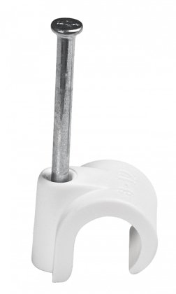 Kabelio laikiklis SC 7-10 1.8x30mm baltas 1000vnt