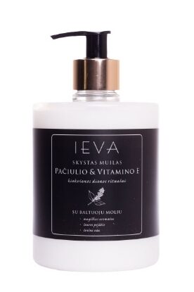 SKYSTAS MUILAS IEVA PAČIULIO IR VITAMINO E 0,5 L