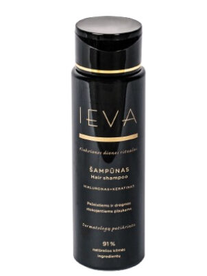 ŠAMPŪNAS IEVA PAŽEISTIEMS IR DRĖGMĖS STOKOJANTIEMS PLAUKAMS 300 ML