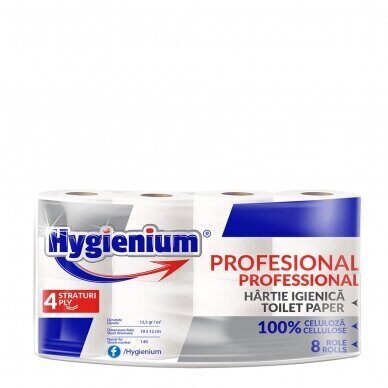 TUALETINIS POPIERIUS  HYGIENIUM (4 SLUOKSNIU), 8 vnt