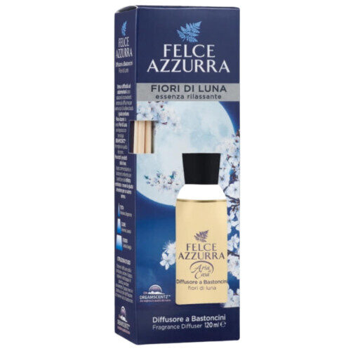 FELCE AZZURRA Mėnulio gėlių kvapas namams su lazdelėmis 120 ml