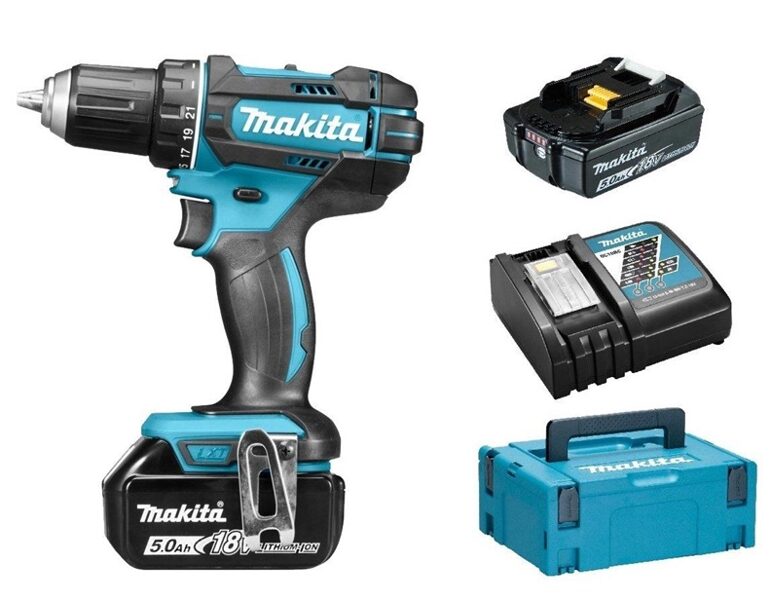 AKUMULIATORINIS GRĘŽTUVAS MAKITA DDF482RTJ 18V 2X5.0AH