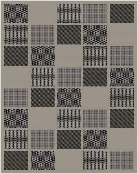 KILIMAS LAUKO TERASOMS DOMOLETTI DAWN. PILKAS. 230X160 CM