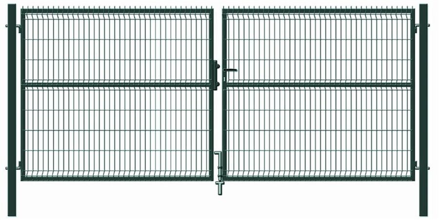 VARTAI SEGMENTINIU UŽPILDU GARDEN CENTER, 400X173 CM, ŽALIA