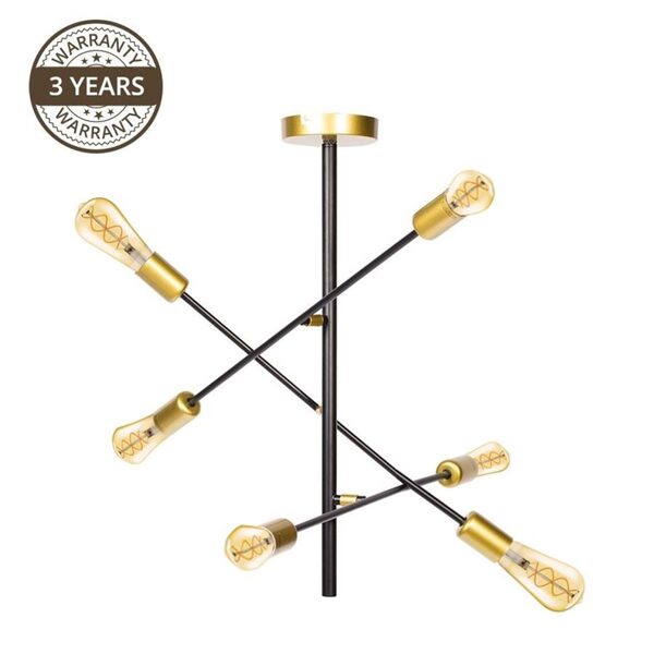 LUBINIS ŠVIESTUVAS DOMOLETTI REBECA MD29617-6. 6X40W. E27