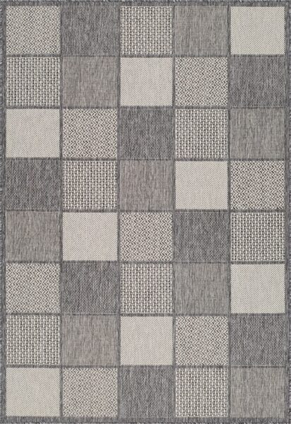 KILIMAS LAUKO TERASOMS DOMOLETTI DAWN. PILKAS. 120X65 CM