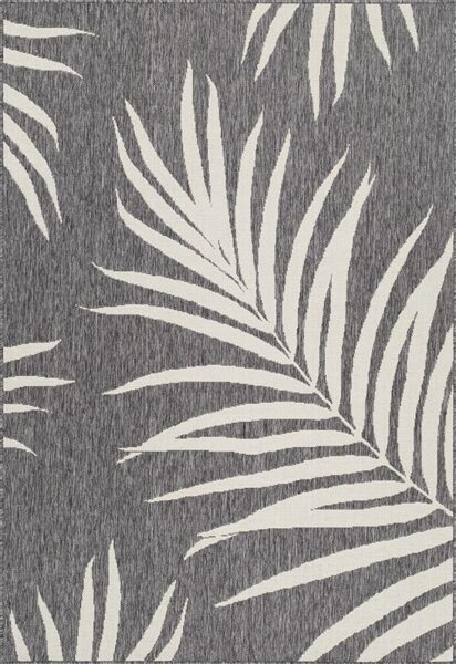 KILIMAS LAUKO TERASOMS DOMOLETTI. PILKAS. 140 CM X 80 CM