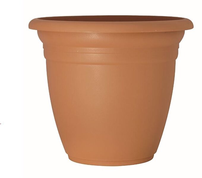 PLASTIKINIS VAZONAS DOMOLETTI TE000040-100. Ø40 CM. ŠV.RUDAS