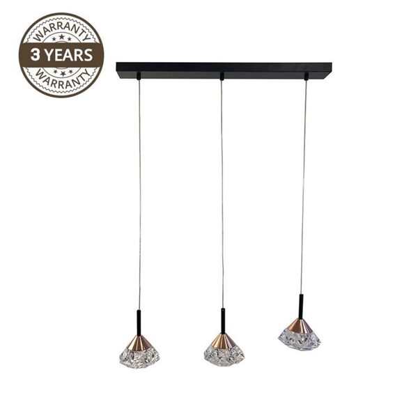 ŠVIESTUVAS KABINAMAS DOMOLETTI SHINY. 3 X 6 W. LED