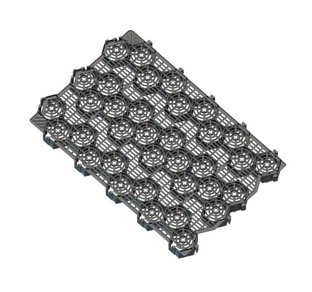 VEJOS KORYS GARDEN CENTER, 60X40 CM, JUODA, SU GROTELĖMIS