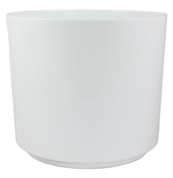 VAZONAS DOMOLETTI 99416/007. KERAMIKA. Ø 16.5 CM. BALTAS