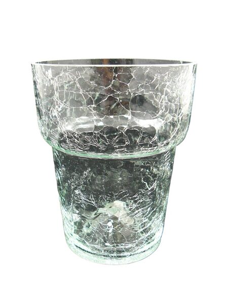 VAZONAS DOMOLETTI OS15. STIKLAS. Ø 13.5 CM. SKAIDRUS