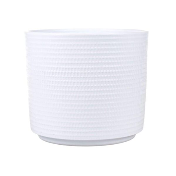 VAZONAS DOMOLETTI 99114/007. KERAMIKA. Ø 14.5 CM. BALTAS