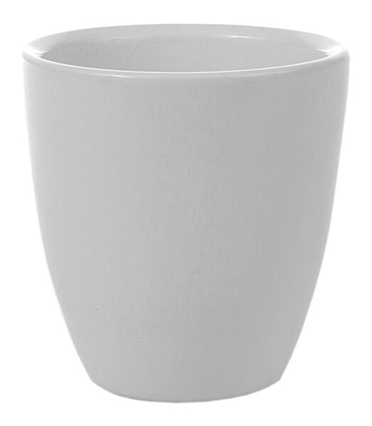 VAZONAS DOMOLETTI 34308/007. KERAMIKA. Ø 8 CM. BALTAS