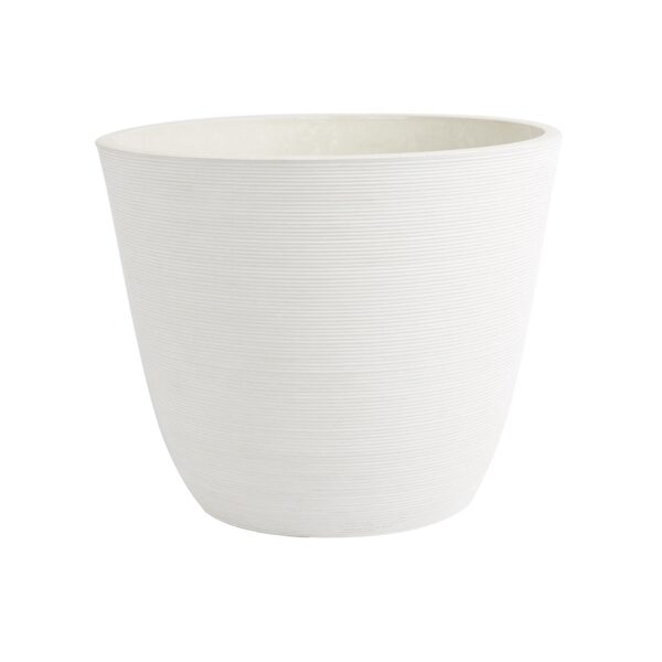 VAZONAS DOMOLETTI 13D25. SPW. Ø 25 CM. BALTAS