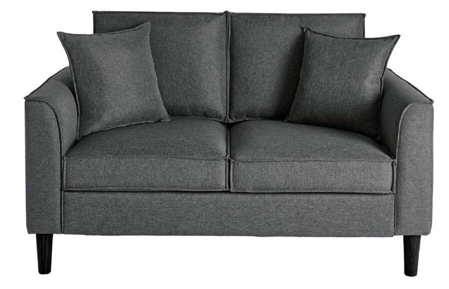 SOFA DOMOLETTI MARRERO 2. PILKA. 82.5 X 141 CM X 86.5 CM