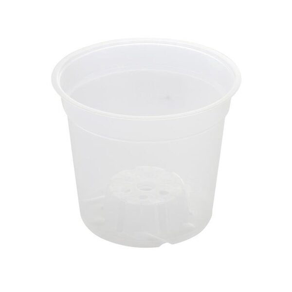 VAZONAS ORCHIDEA MCH15. PLASTIKINIS. Ø 15 CM. SKAIDRUS