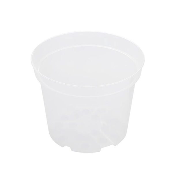 VAZONAS ORCHIDEA SBX4. PLASTIKINIS. Ø 21 CM. SKAIDRUS