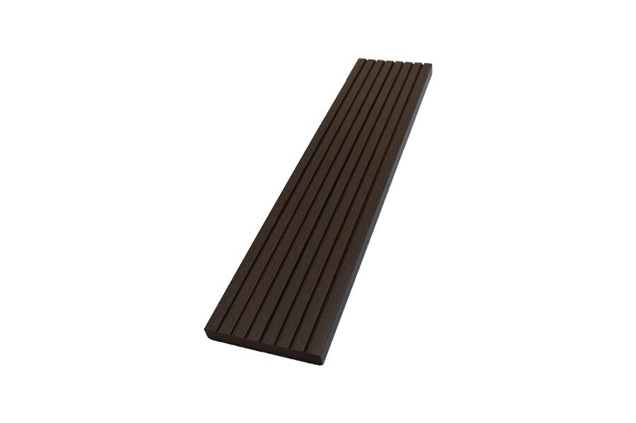 WPC TERASINĖS LENTOS APDAILOS PROFILIS, 11X71X3000MM, RUDAS