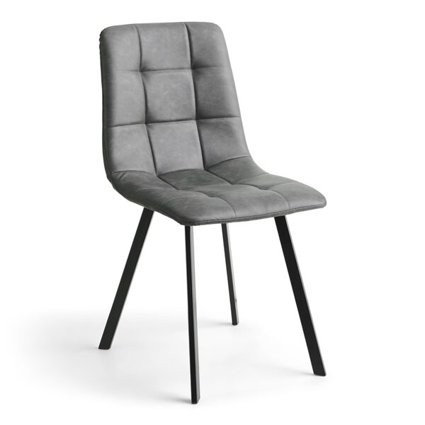 VALGOMOJO KĖDĖ DOMOLETTI. PILKA. 40 CM X 41 CM X 95 CM