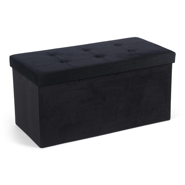 PUFAS DOMOLETTI. JUODAS. 38 CM X 38 CM X 76 CM