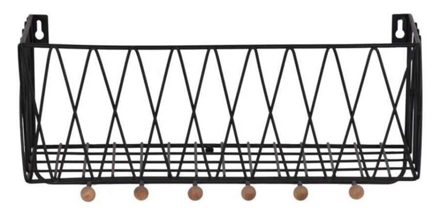 LENTYNA DOMOLETTI. JUODA/MEDŽIO. 35.5 X 16.5 CM X 12 CM