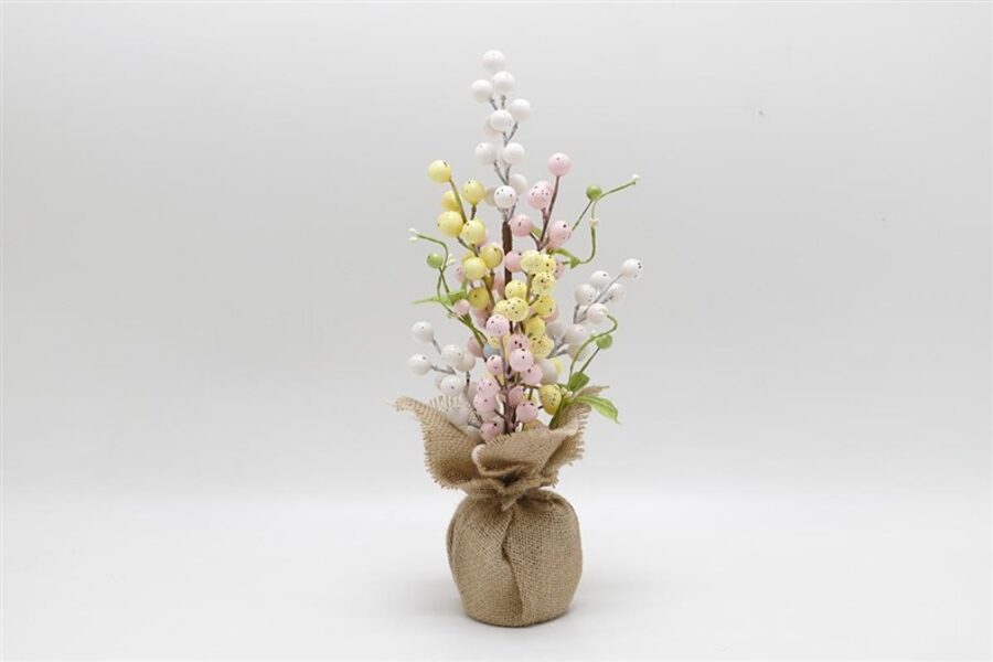 DIRBTINIŲ GĖLIŲ PUOKŠTĖ DOMOLETTI EASTER. 37 CM