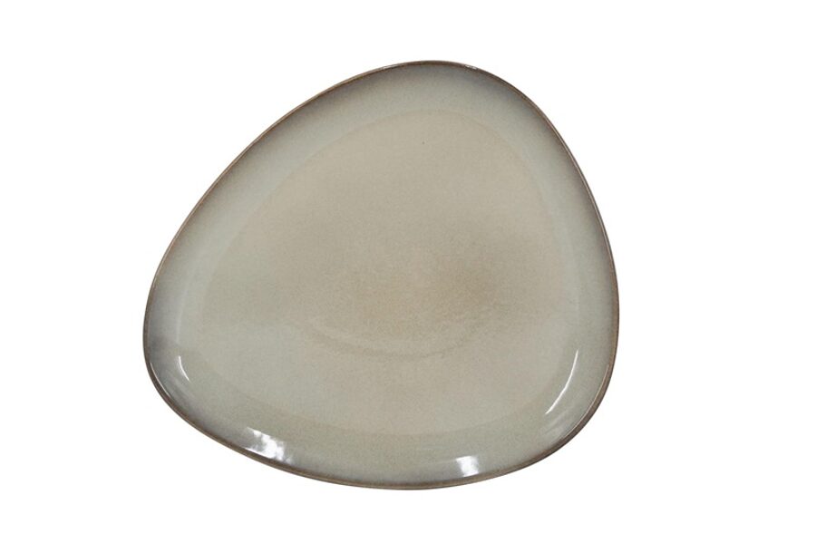 LĖKŠTĖ PIETŲ DOMOLETTI TRIANGLE. Ø 27 CM. SMĖLIO RUDA