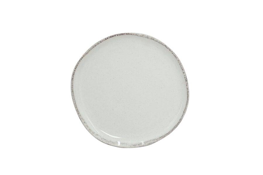 LĖKŠTĖ DESERTINĖ DOMOLETTI SESAM DOTS. Ø 20.3 CM. BALTA