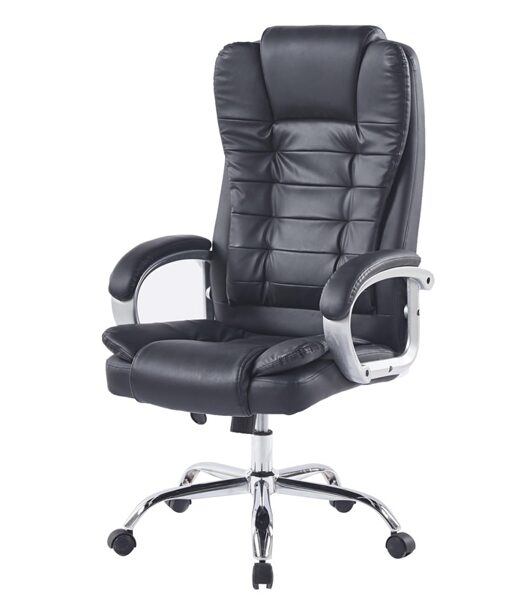 BIURO KĖDĖ DOMOLETTI YC-43. 50×64×119 CM. JUODOS SPALVOS