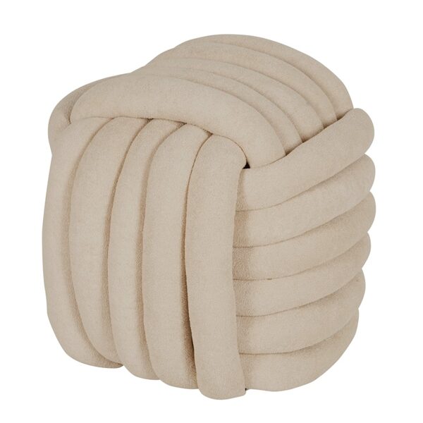 PUFAS DOMOLETTI HS-NP16-3. KREMINĖ. 45 X 45 X 45 CM