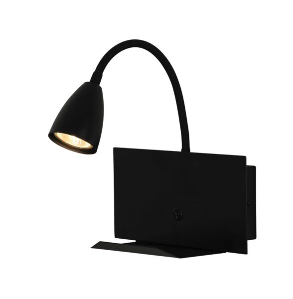 ŠVIESTUVAS SIENINIS DOMOLETTI TUU WL18049 BK. 5 W. GU10