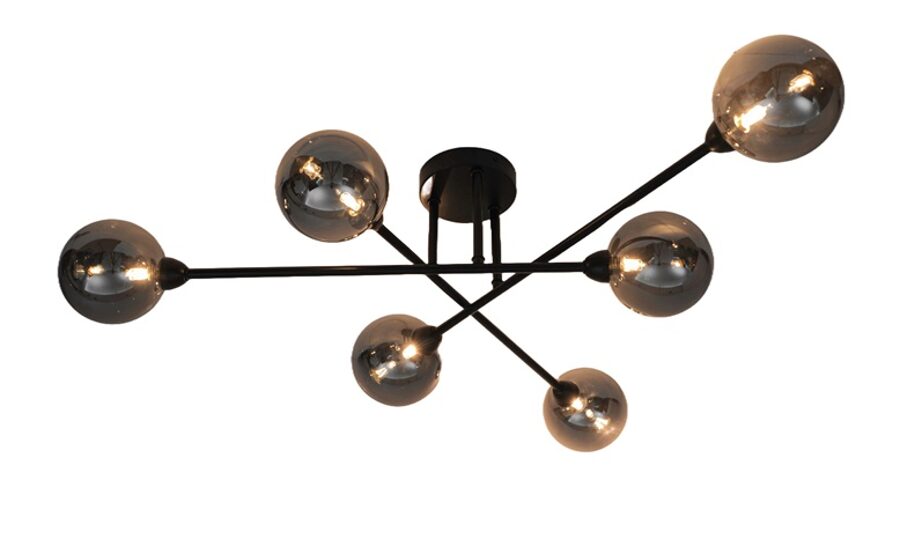 ŠVIESTUVAS LUBŲ DOMOLETTI BORA CL22017A-6 SMOKY. 30 W. G9