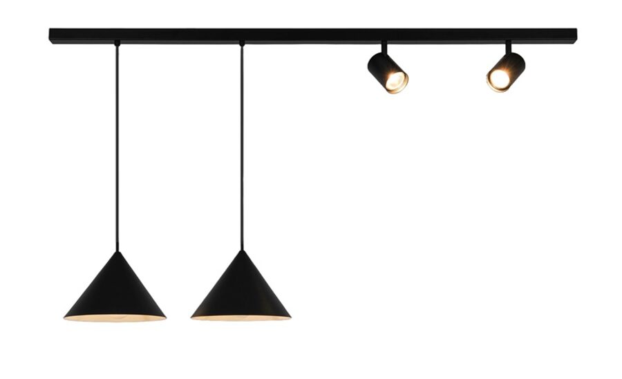 ŠVIESTUVAS LUBŲ TRIANGLE P23022F-2P+2SPOT. 90 W. E27/GU10