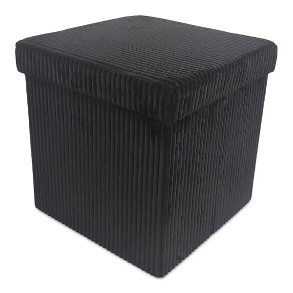 PUFAS DOMOLETTI MAEO. JUODOS SPALVOS. 38×38×38 CM