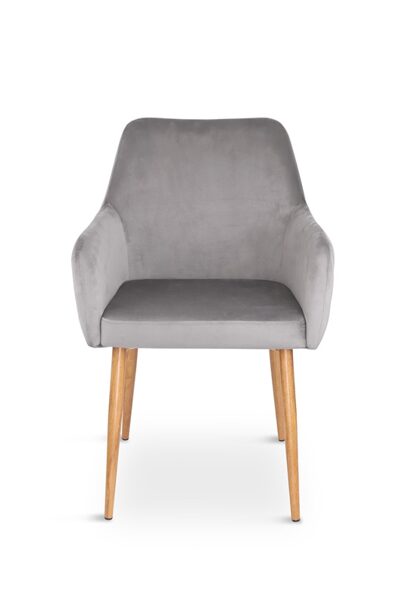 VALGOMOJO KĖDĖ DOMOLETTI ZENON. PILKA. 83 X 57 X 59.2 CM