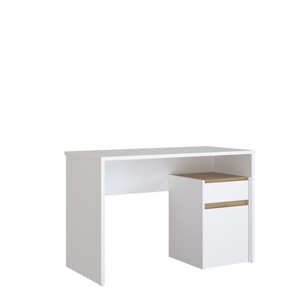 RAŠOMASIS STALAS SU STALČIAIS DOMOLETTI MDUB111-M961. BALTAS