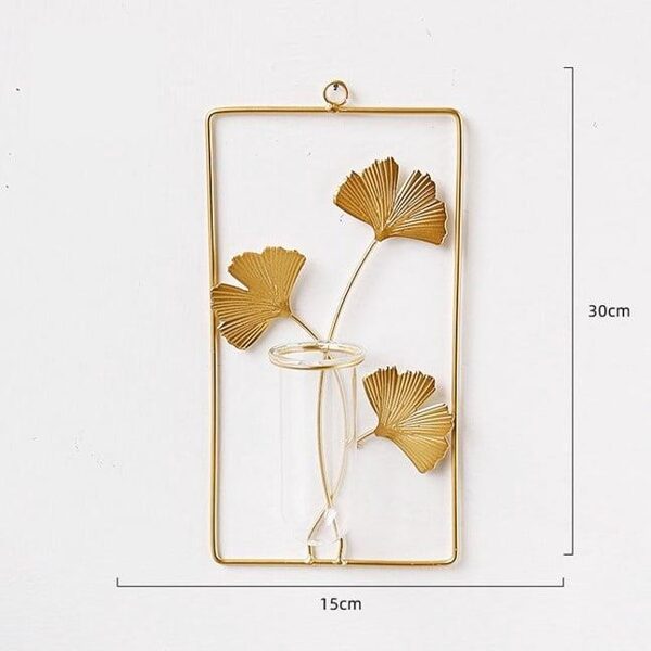 PAKABINAMAS GĖLIŲ VAZONAS DOMOLETTI. METALAS. Ø 15 CM. AUKSO