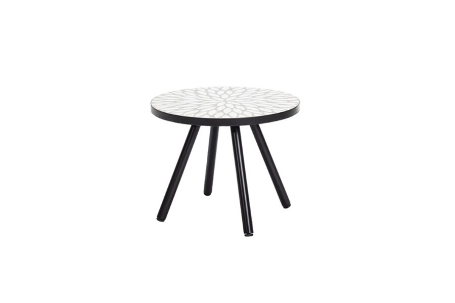 LAUKO STALAS MASTERJERO. JUODA/PILKA. 50 CM X 50 CM X 40 CM