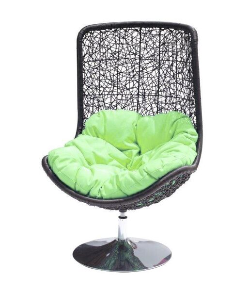 LAUKO KĖDĖ MASTERJERO. ŽYDRA/TAMSIAI RUDA. 78X59X125 CM.