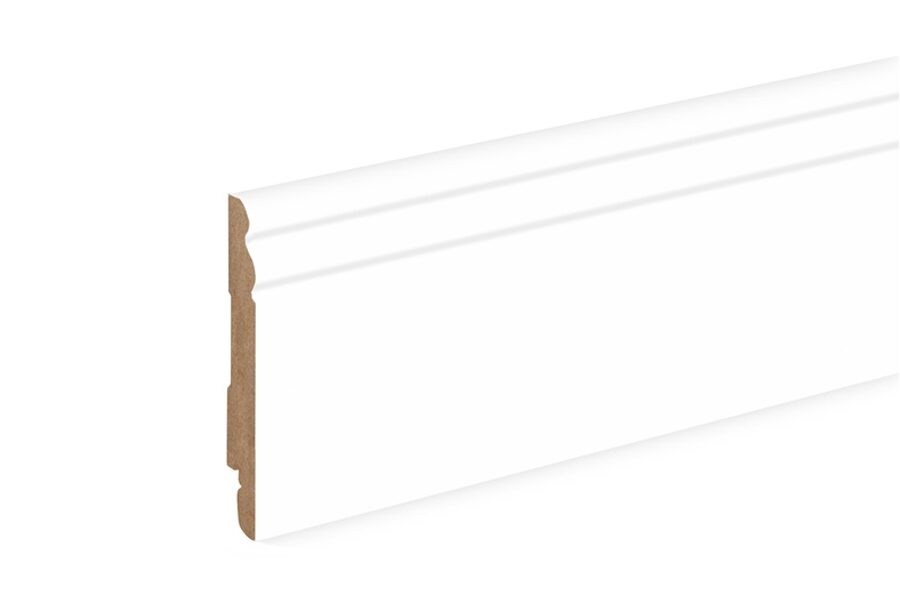 GRINDJUOSTĖ MDF FU125L 2.4M 13.5X100 BALTA
