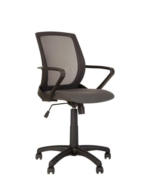 DARBO KĖDĖ FLY, 47 X 43 X 97 - 101 CM, JUODA/PILKA