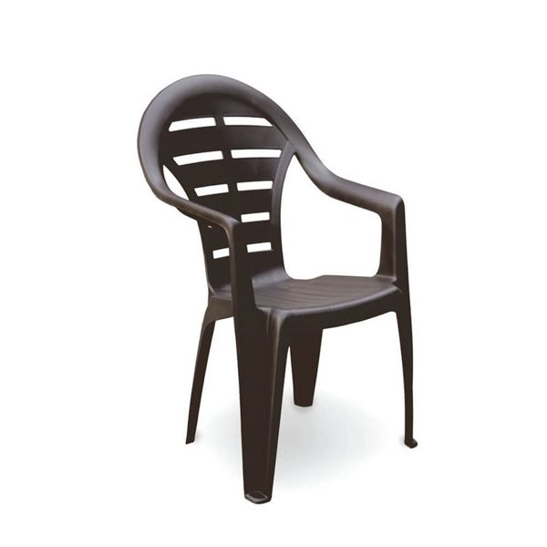 Kėdė Guinea, plastikinė, pilka