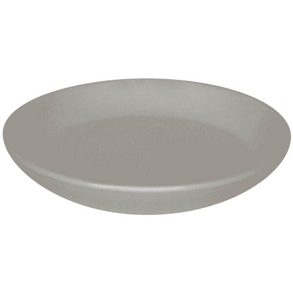 KERAMINĖ VAZONO LĖKŠTĖ DOMOLETTI TOSKANIA. Ø22 CM. SIDABRINĖ