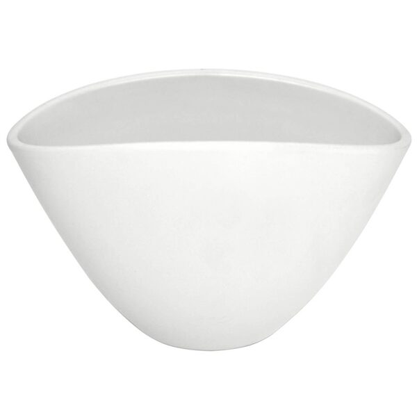 KERAM. VAZONAS DOMOLETTI STORCZYK PODL. Ø26 CM. MAT. BALTAS