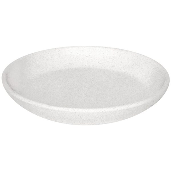 KERAMINĖ VAZONO LĖKŠTĖ DOMOLETTI CHARMS. Ø18 CM. MAT. BALTA