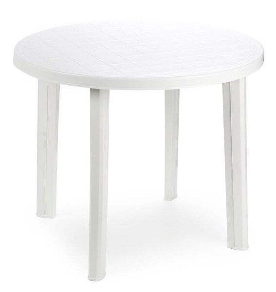 LAUKO STALAS DIANA TONDO 90600, BALTAS, Ø90×72 CM