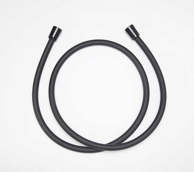 DUŠO ŽARNA TRENFLEX. PVC. JUODA MATINĖ. 150 CM