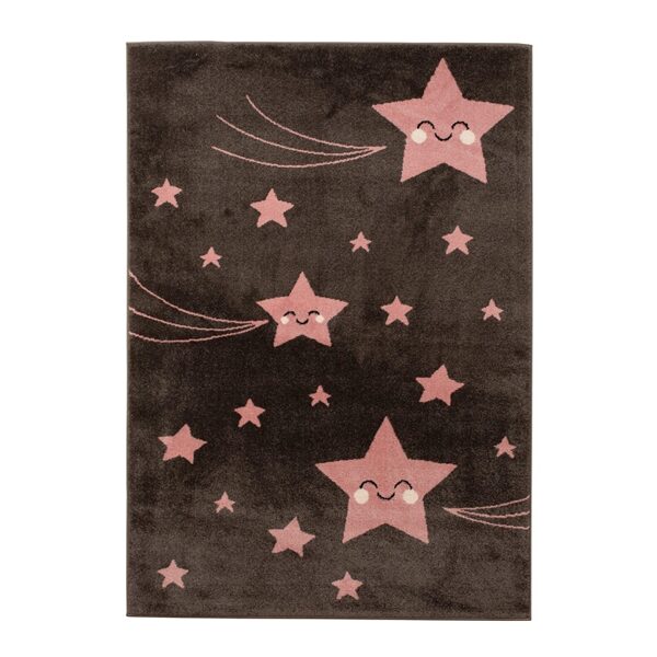 KILIMAS DOMOLETTI KIDS. 200×140 CM. ROŽINIS. PILKAS