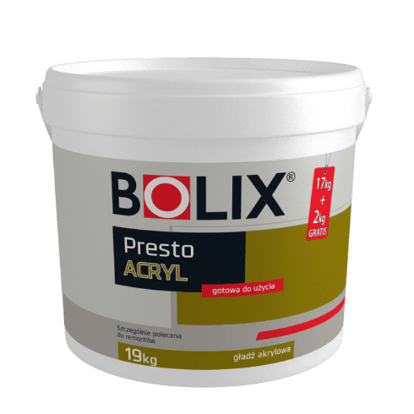 GLAISTAS BOLIX PRESTO ACRYL 17+2KG(40)